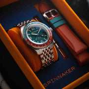 Spinnaker Fleuss GMT Automatic Tropical Green - Watches.com - SP - 5120 - 33