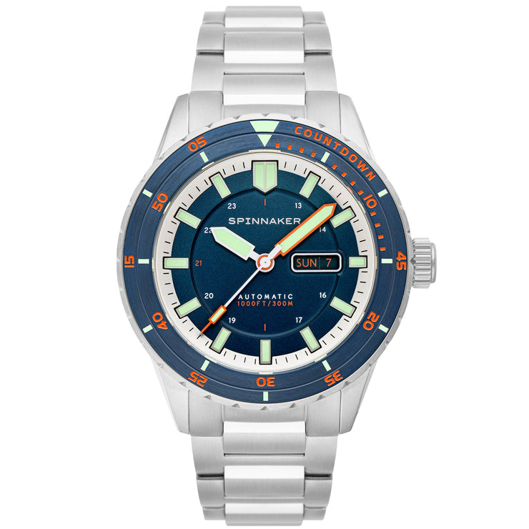 Spinnaker HASS Automatic Azure Blue - Watches.com - SP - 5099 - 44