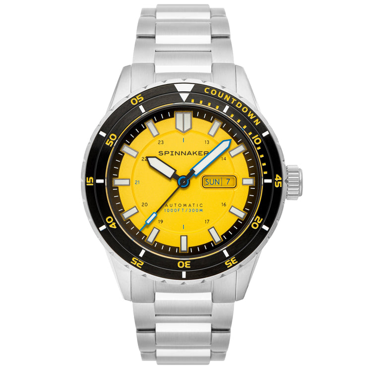 Spinnaker HASS Automatic Safety Yellow - Watches.com - SP - 5099 - 33