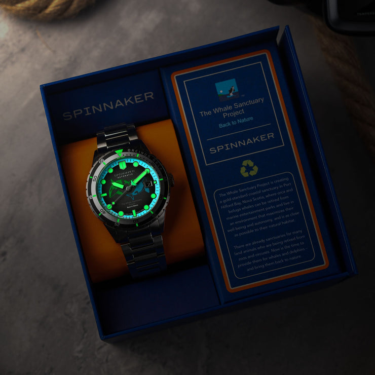 Spinnaker Hass Automatic Whale Sanctuary Project Limited Edition Orcinus Orca - Watches.com - SP - 5128 - 44