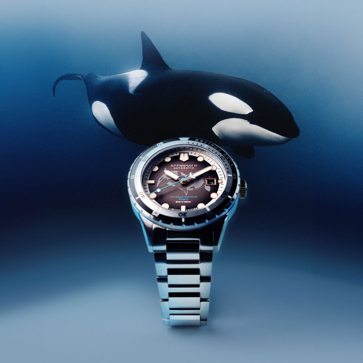 Spinnaker Hass Automatic Whale Sanctuary Project Limited Edition Orcinus Orca - Watches.com - SP - 5128 - 44