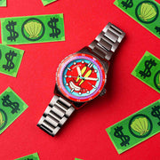 Spinnaker Hass Automatic X Spongebob Squarepants 25th Anniversary Mr Krabs Red Limited Edition - Watches.com - SP - 5138 - 44