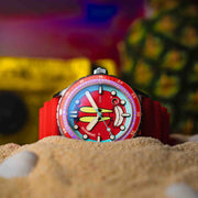 Spinnaker Hass Automatic X Spongebob Squarepants 25th Anniversary Mr Krabs Red Limited Edition - Watches.com - SP - 5138 - 44