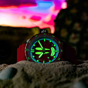 Spinnaker Hass Automatic X Spongebob Squarepants 25th Anniversary Mr Krabs Red Limited Edition - Watches.com - SP - 5138 - 44