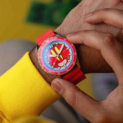 Spinnaker Hass Automatic X Spongebob Squarepants 25th Anniversary Mr Krabs Red Limited Edition - Watches.com - SP - 5138 - 44