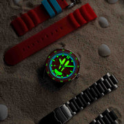 Spinnaker Hass Automatic X Spongebob Squarepants 25th Anniversary Mr Krabs Red Limited Edition - Watches.com - SP - 5138 - 44