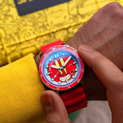 Spinnaker Hass Automatic X Spongebob Squarepants 25th Anniversary Mr Krabs Red Limited Edition - Watches.com - SP - 5138 - 44