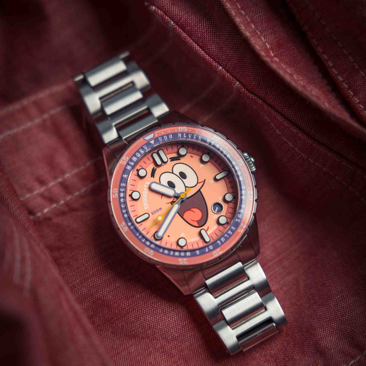 Spinnaker Hass Automatic X Spongebob Squarepants 25th Anniversary Patrick Pink Limited Edition - Watches.com - SP - 5138 - 22