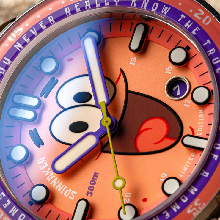 Spinnaker Hass Automatic X Spongebob Squarepants 25th Anniversary Patrick Pink Limited Edition - Watches.com - SP - 5138 - 22