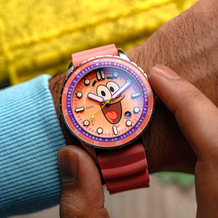 Spinnaker Hass Automatic X Spongebob Squarepants 25th Anniversary Patrick Pink Limited Edition - Watches.com - SP - 5138 - 22