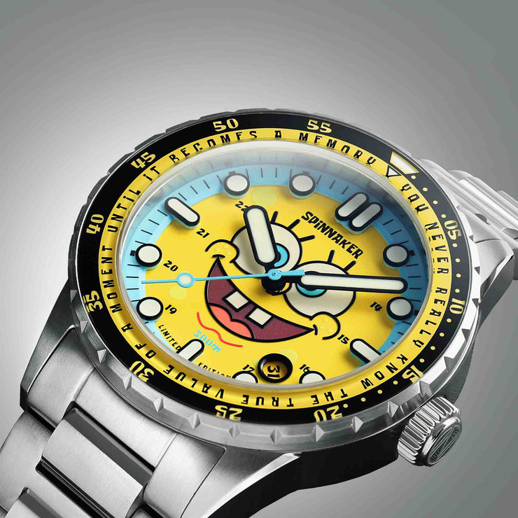 Spinnaker Hass Automatic X Spongebob Squarepants 25th Anniversary Spongebob Yellow Limited Edition - Watches.com - SP - 5138 - 11