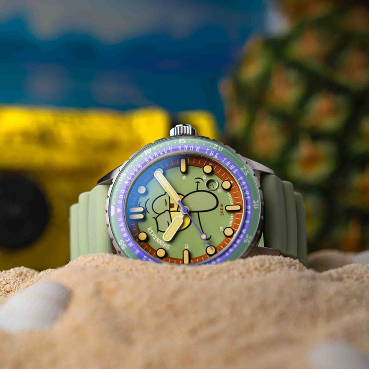 Spinnaker Hass Automatic X Spongebob Squarepants 25th Anniversary Squidward Green Limited Edition - Watches.com - SP - 5138 - 33