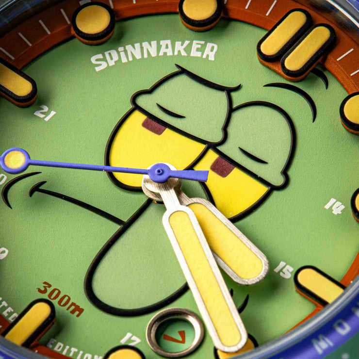 Spinnaker Hass Automatic X Spongebob Squarepants 25th Anniversary Squidward Green Limited Edition - Watches.com - SP - 5138 - 33