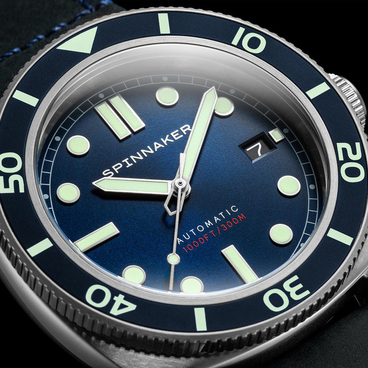 Spinnaker Hull Automatic Arctic Blue - Watches.com - SP - 5088 - 02