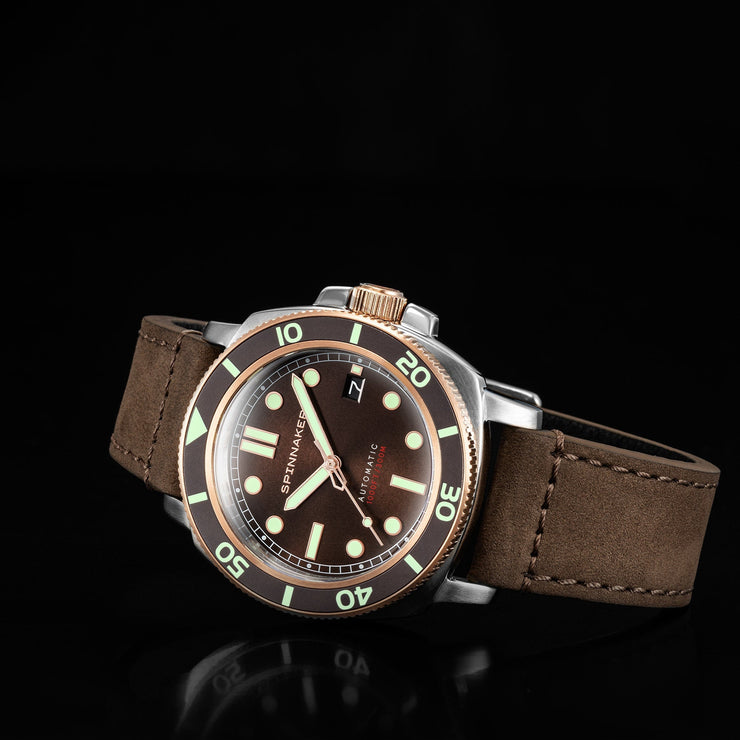 Spinnaker Hull Automatic Cognac Brown - Watches.com - SP - 5088 - 04