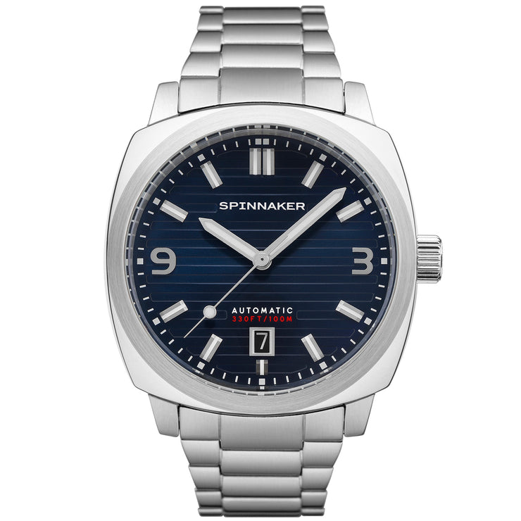 Spinnaker Hull Automatic Riviera Aegean Blue - Watches.com - SP - 5073 - 22