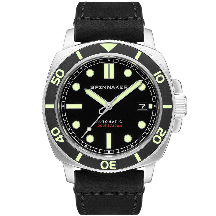 Spinnaker Hull Automatic Tuxedo Black - Watches.com - SP - 5088 - 01