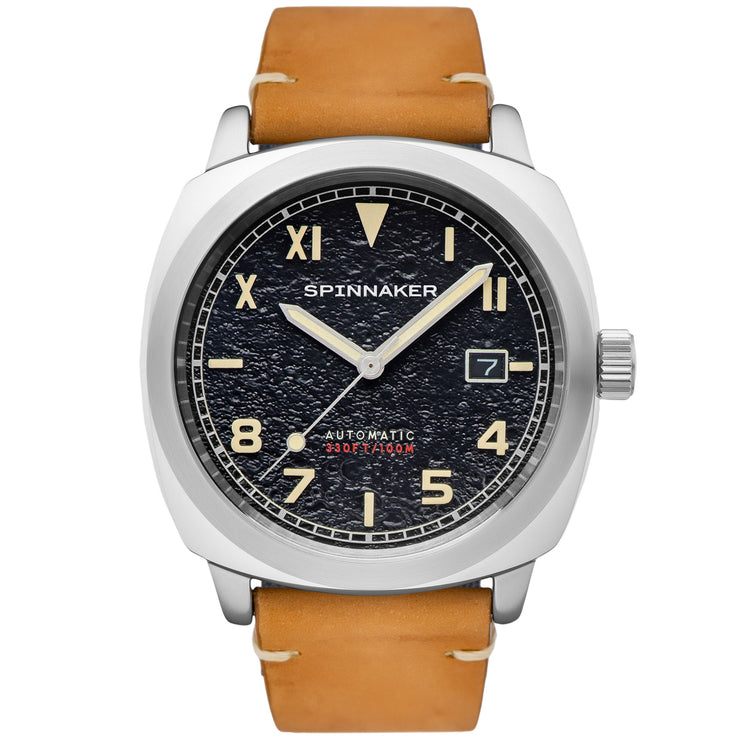 Spinnaker Hull California Automatic Black Tan - Watches.com - SP - 5071 - 01