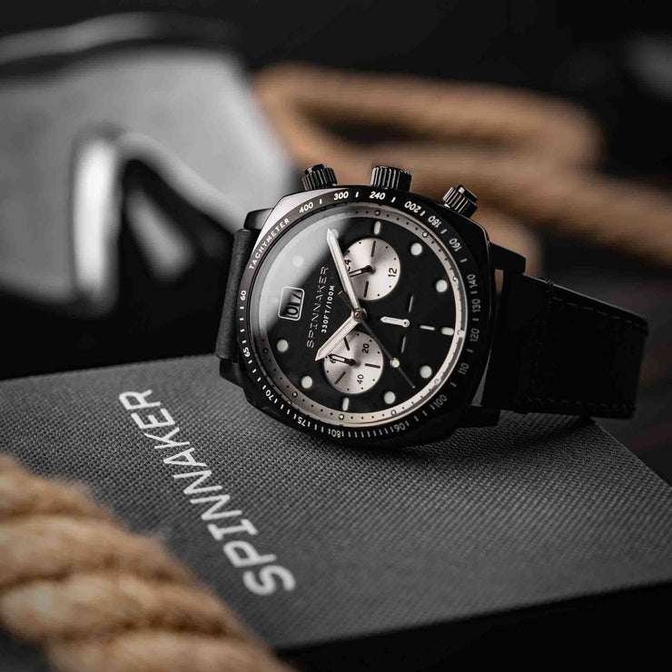 Spinnaker Hull Chronograph All Black - Watches.com - SP - 5068 - 08