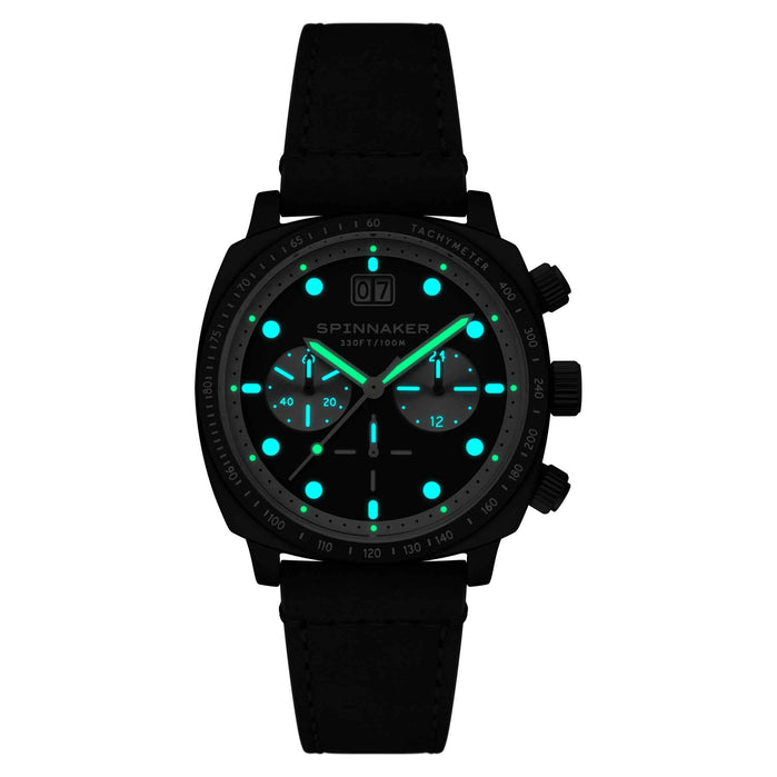 Spinnaker Hull Chronograph All Black angled shot picture