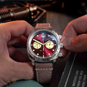 Spinnaker Hull Chronograph Burnt Maroon - Watches.com - SP - 5068 - 05