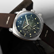 Spinnaker Hull Chronograph Green Brown - Watches.com - SP - 5068 - 02