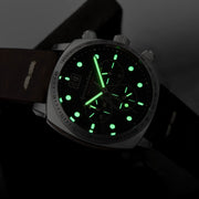 Spinnaker Hull Chronograph Green Brown - Watches.com - SP - 5068 - 02