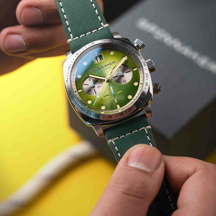 Spinnaker Hull Chronograph Shire Green - Watches.com - SP - 5068 - 06