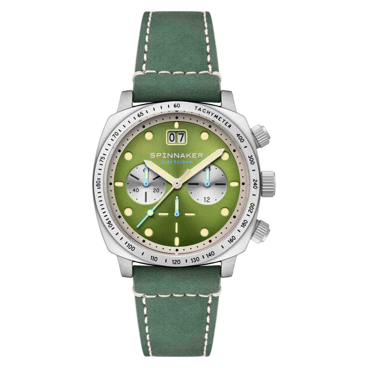 Spinnaker Hull Chronograph Shire Green - Watches.com - SP - 5068 - 06