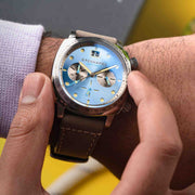 Spinnaker Hull Chronograph Sky Blue - Watches.com - SP - 5068 - 04