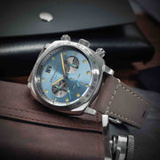 Spinnaker Hull Chronograph Sky Blue - Watches.com - SP - 5068 - 04