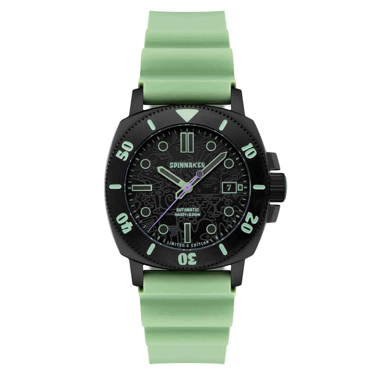 Spinnaker Hull Diver Automatic Spongebob SquarePants Green Squidward Limited Edition - Watches.com - SP - 5147 - 03