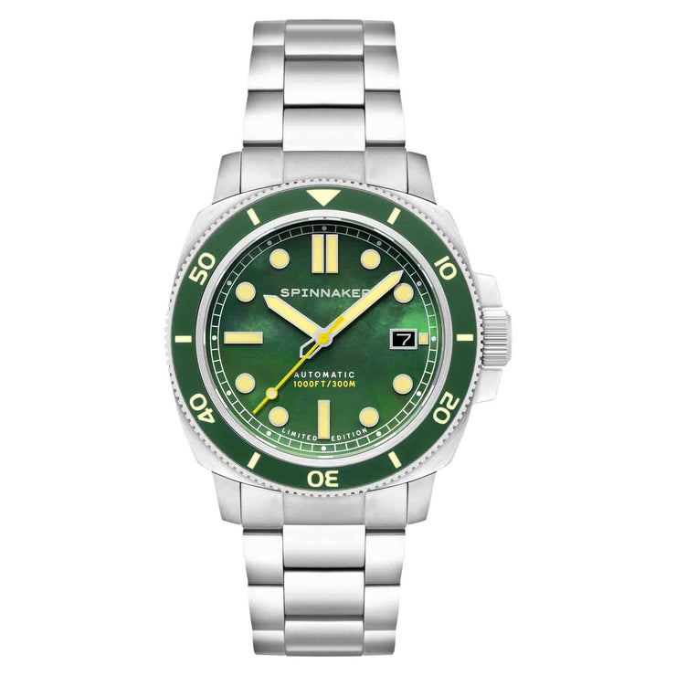 Spinnaker Hull Pearl Diver Automatic Emerald Limited Edition - Watches.com - SP - 5106 - 33