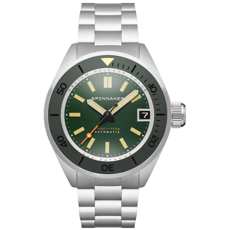 Spinnaker Piccard Automatic 550 Meters Hunter Green - Watches.com - SP - 5098 - 11