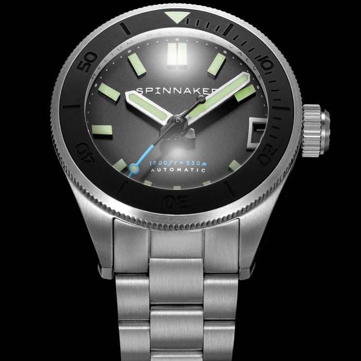 Spinnaker Piccard Automatic 550 Meters Volcano Black - Watches.com - SP - 5098 - 33