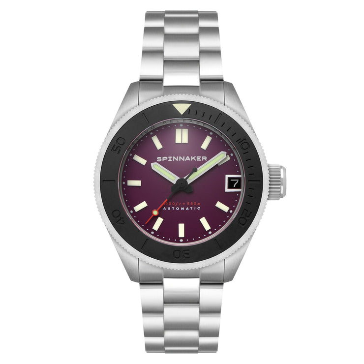 Spinnaker Piccard Automatic Dark Purple - Watches.com - SP - 5098 - 66