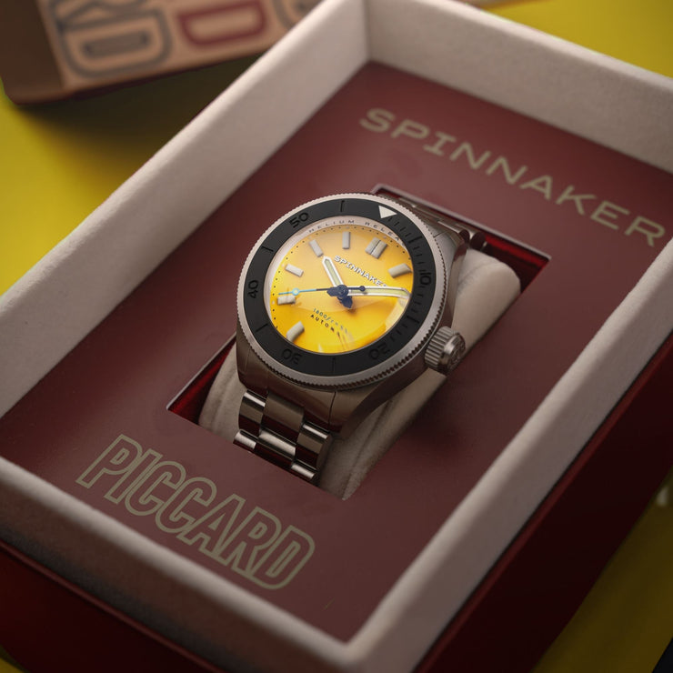 Spinnaker Piccard Automatic Lemon Yellow - Watches.com - SP - 5098 - 44