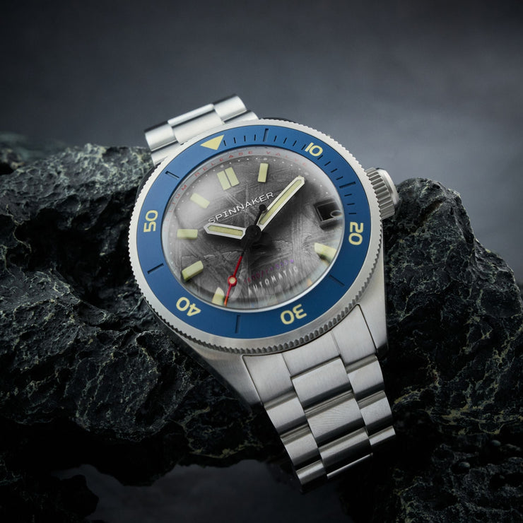 Spinnaker Piccard Automatic Meteorite Limited Edition Night Blue - Watches.com - SP - 5098 - AA