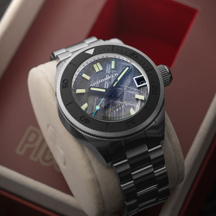 Spinnaker Piccard Automatic Meteorite Limited Edition Space Grey - Watches.com - SP - 5098 - 88