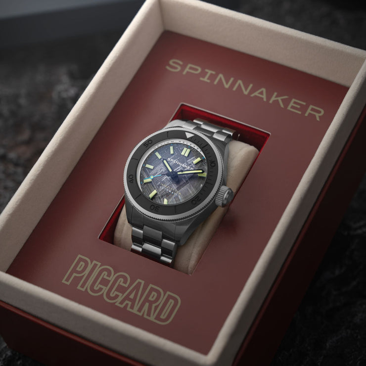 Spinnaker Piccard Automatic Meteorite Limited Edition Space Grey - Watches.com - SP - 5098 - 88