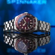 Spinnaker Spence 300 Automatic Burgundy - Watches.com - SP - 5097 - 99