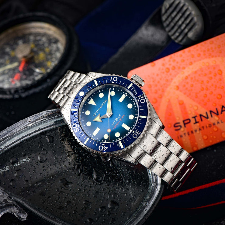 Spinnaker Spence 300 Meters Automatic Blue - Watches.com - SP - 5097 - 22