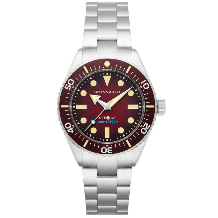 Spinnaker Spence 300 Meters Automatic Red - Watches.com - SP - 5097 - 55