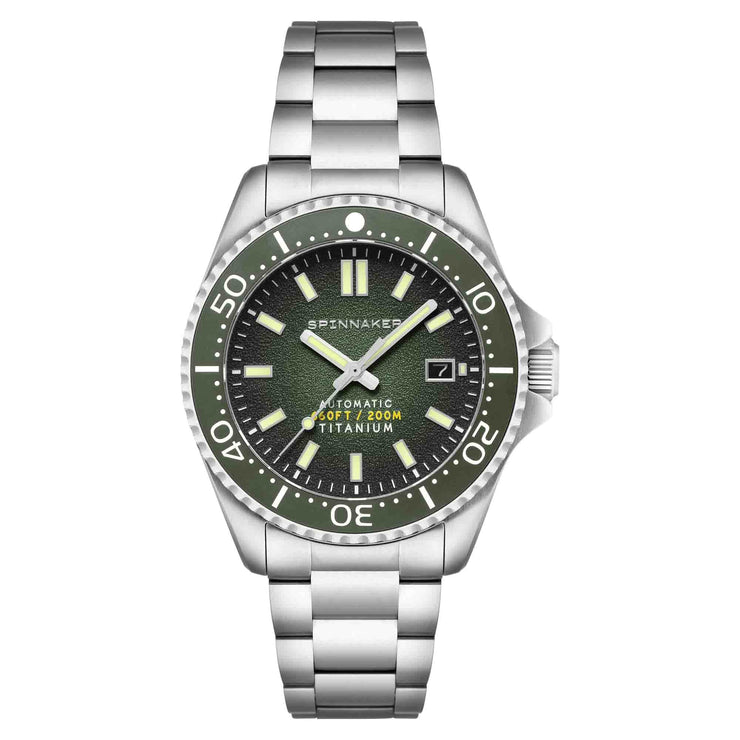 Spinnaker Tesei Titanium Automatic Militia Green - Watches.com - SP - 5084 - 77