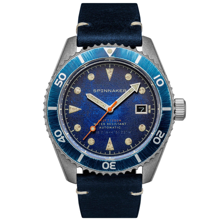 Spinnaker Wreck Automatic Oxidized Blue - Watches.com - SP - 5089 - 02