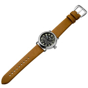 Szanto Officer's Classic Automatic Black Tan - Watches.com - SZ6302