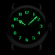 Szanto Officer's Classic Automatic Black Tan - Watches.com - SZ6302