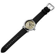 Szanto Officer's Classic Automatic Ivory Black - Watches.com - SZ6305