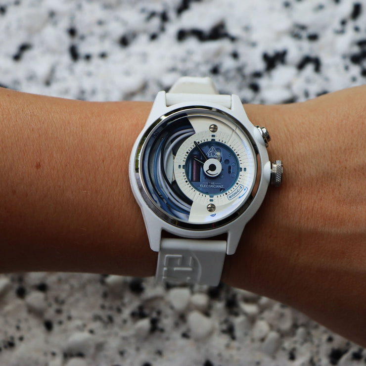 The Electricianz Bionic Z 42mm White - Watches.com - ZZ - A1C/11 - CRW