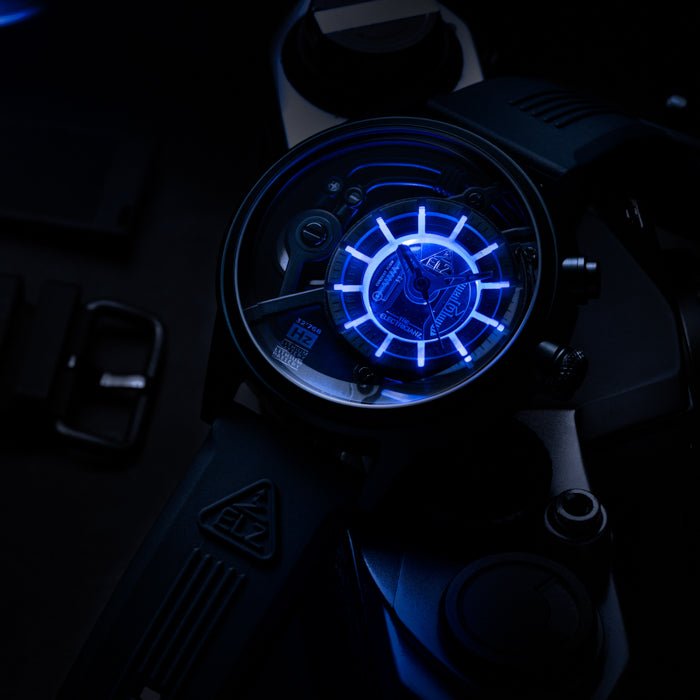 The Electricianz Blue Z 45mm Rubber - Watches.com - ZZ - A4C/03 - CRB